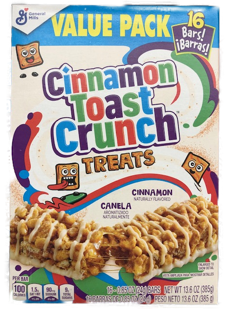 Cinnamon Toast Crunch Treats 16/.85oz Bars